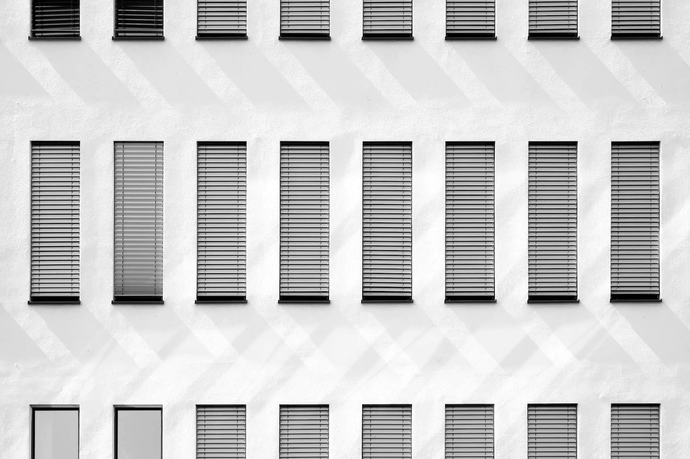 Windows of a building.